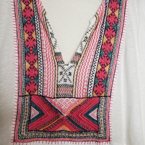 Lucky Brand| Embroidered Aztec Top - Picture 5 of 11
